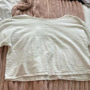 White patterned blouse